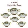 Mini Bakır Tava 6 Adet